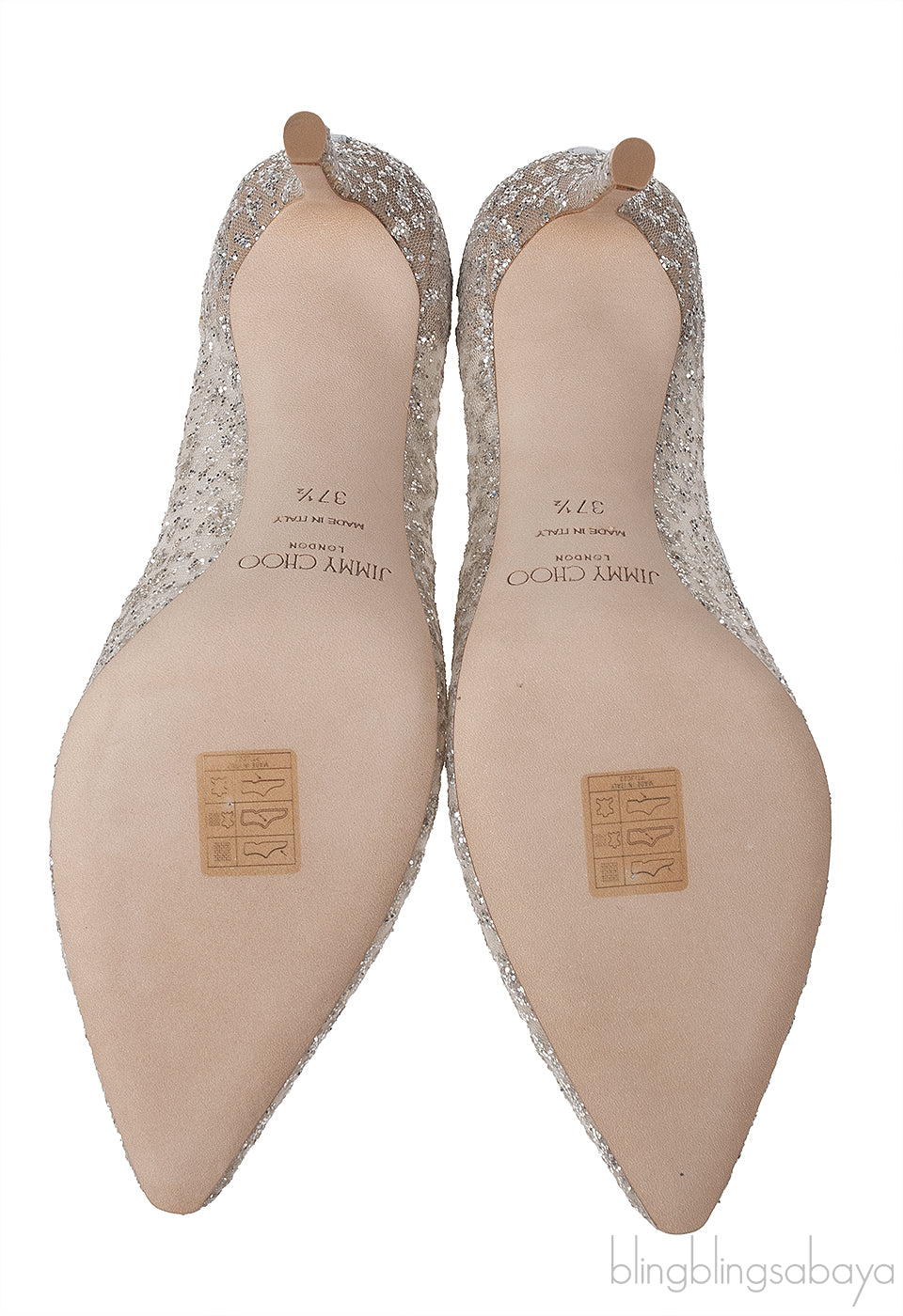 Jimmy Choo Romy 85 Glitter Pumps