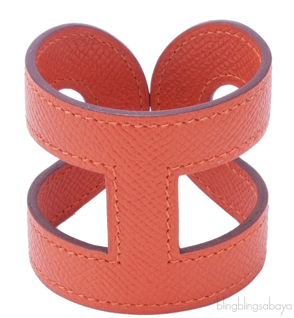 Ano Orange Epsom Cuff Bracelet