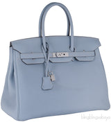 Birkin 35 Blue Lin Togo PHW