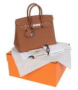 Hermes Birkin 25 Gold Togo PHW