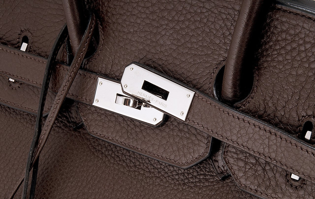 Birkin 35 Choco Brown Clem PHW
