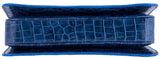 Faux Blue Croc Grace Bag