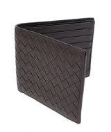 Bottega Veneta Brown Intrecciato Bi-fold Wallet