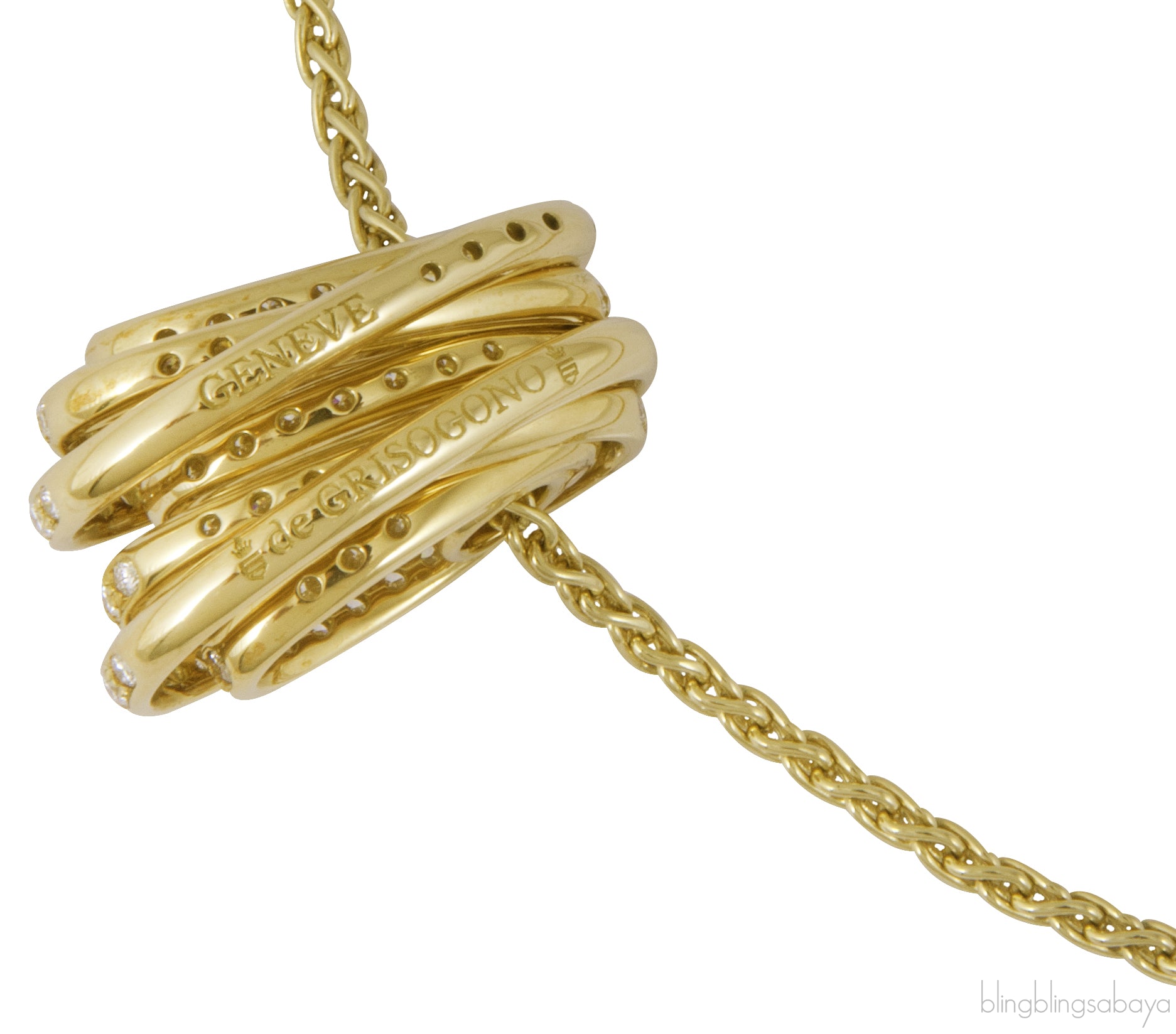 Allegra Diamond YG Necklace