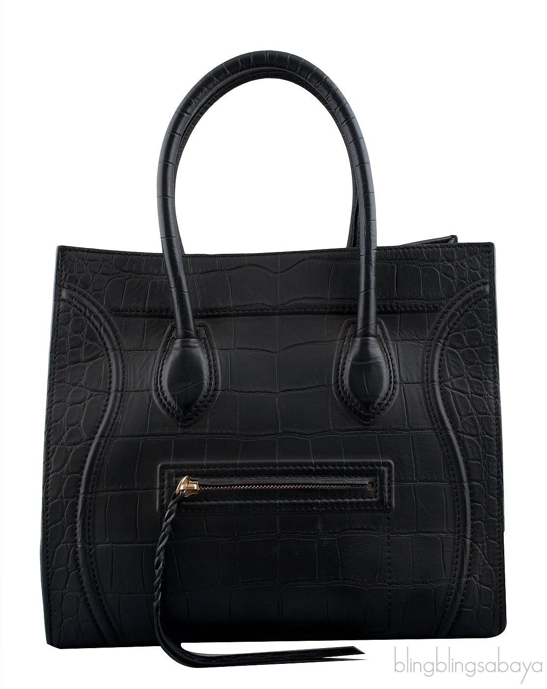 Phantom Black Croco Print