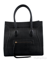 Phantom Black Croco Print