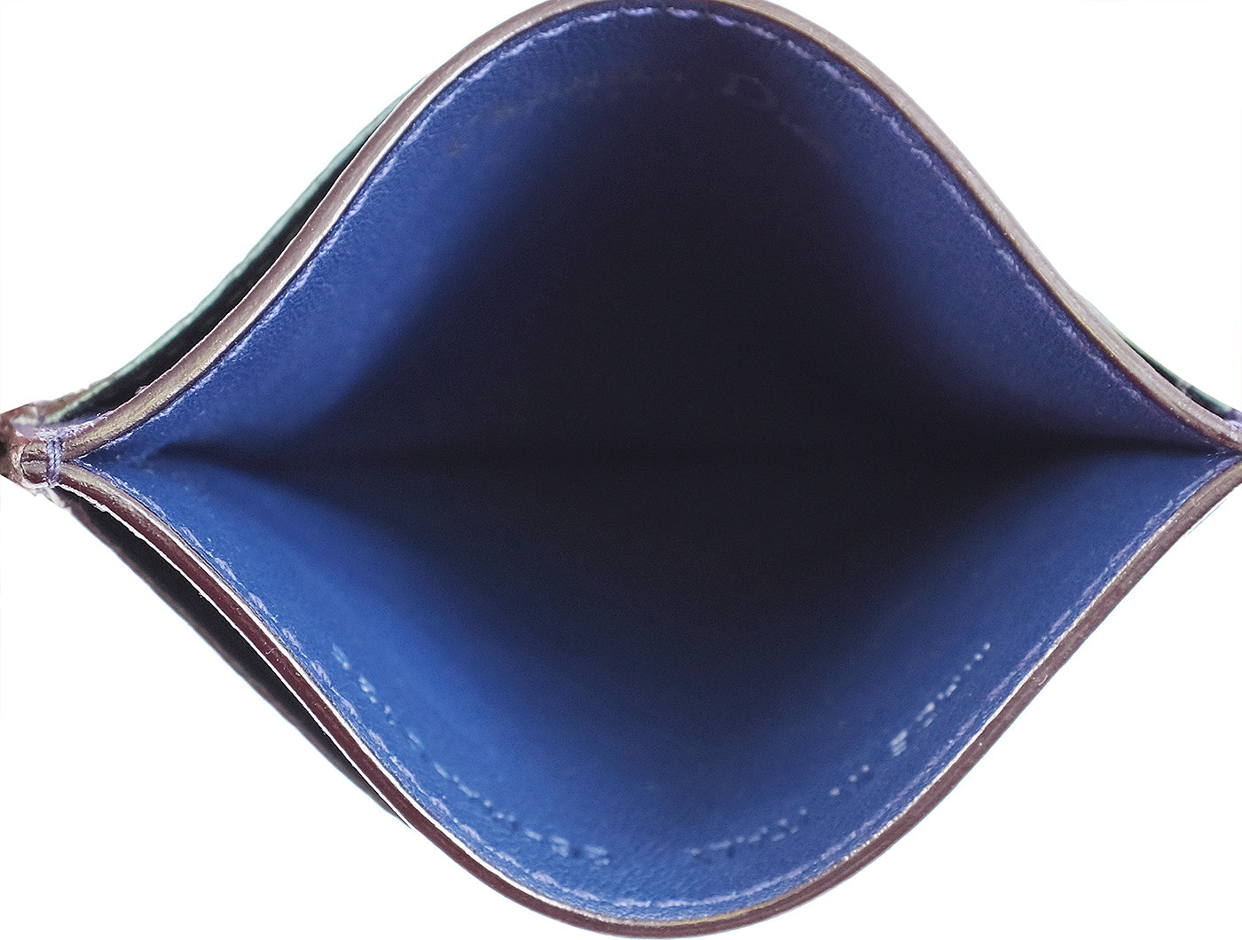 Dior Charm Blue Leather Card Holder