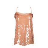 Lanvin Nude Sequin Tank Top