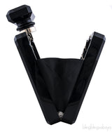 Black Plexiglass Perfume Bottle Bag