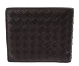 Bottega Veneta Brown Intrecciato Bi-fold Wallet