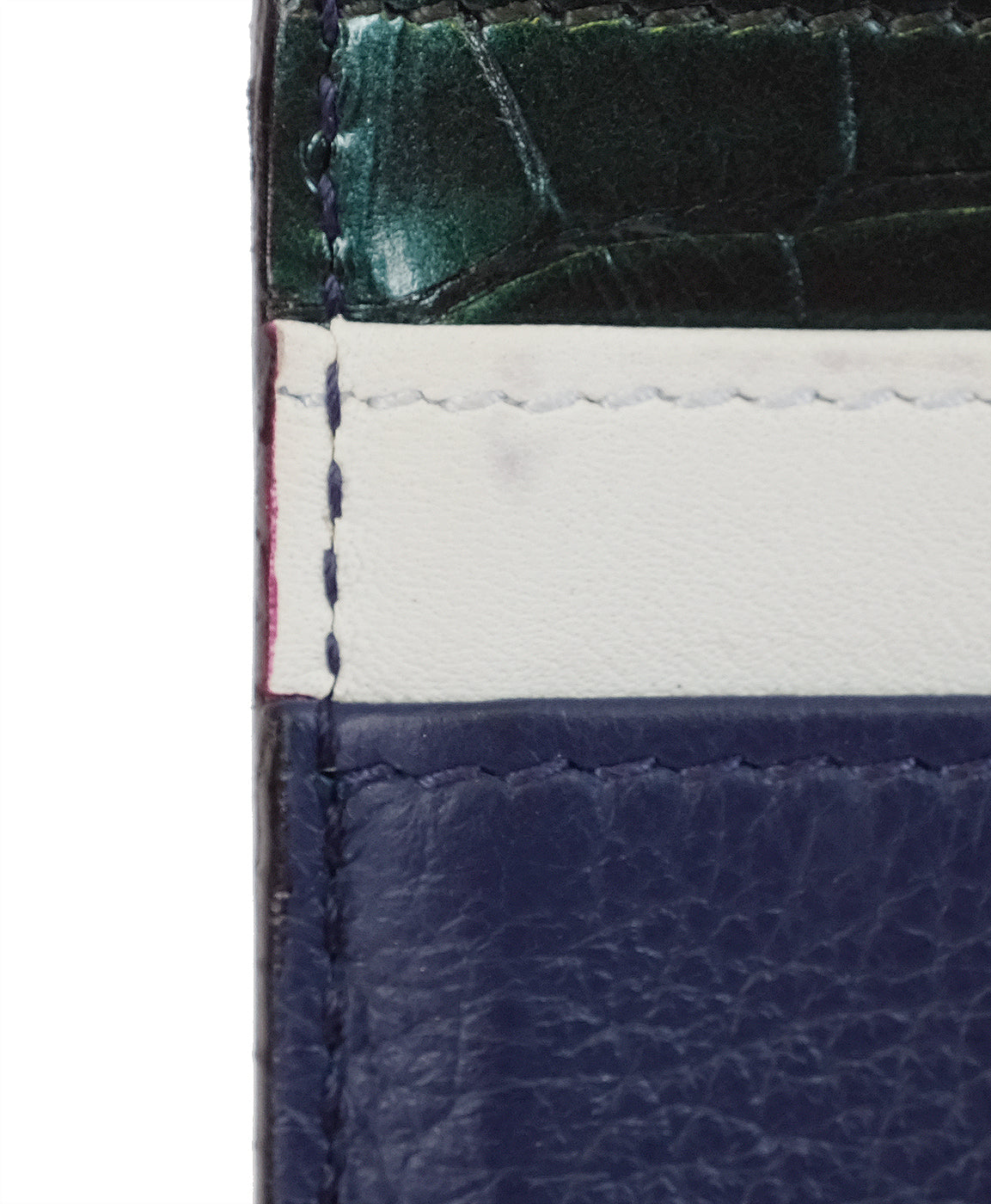 Dior Charm Blue Leather Card Holder
