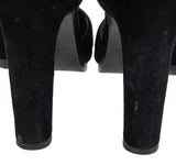 Hermes Nina D'orsay Black Suede Pumps 37