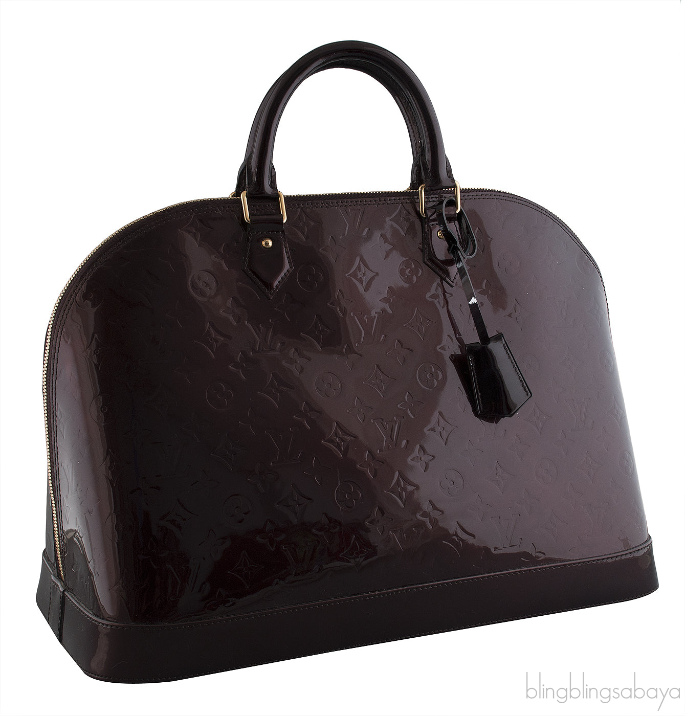 Louis Vuitton Alma Amarante Monogram Vernis XL Bag