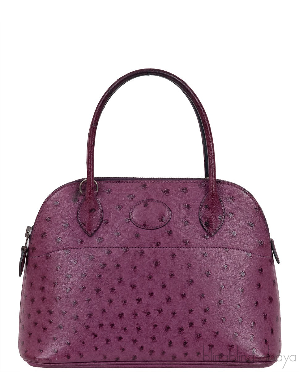 Bolide 27 Purple Ostrich Bag PHW