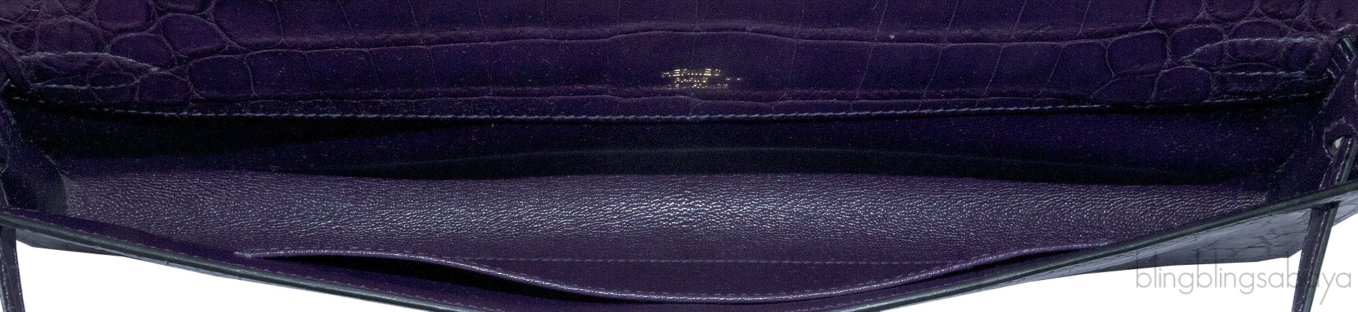 Kelly Cut Niloticus Matte Amethyst Clutch