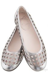 Laser Cut Cannage Girls Flat