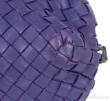 Purple Intrecciato Small Pouch