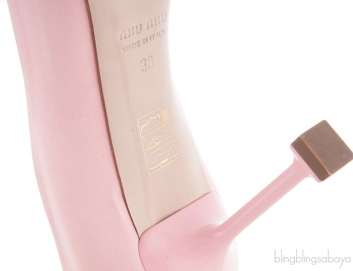 Embellished Pink Satin Pump