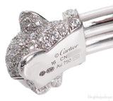 Cartier Panthere White Gold Emerald Onyx Diamond De Cartier Bracelet