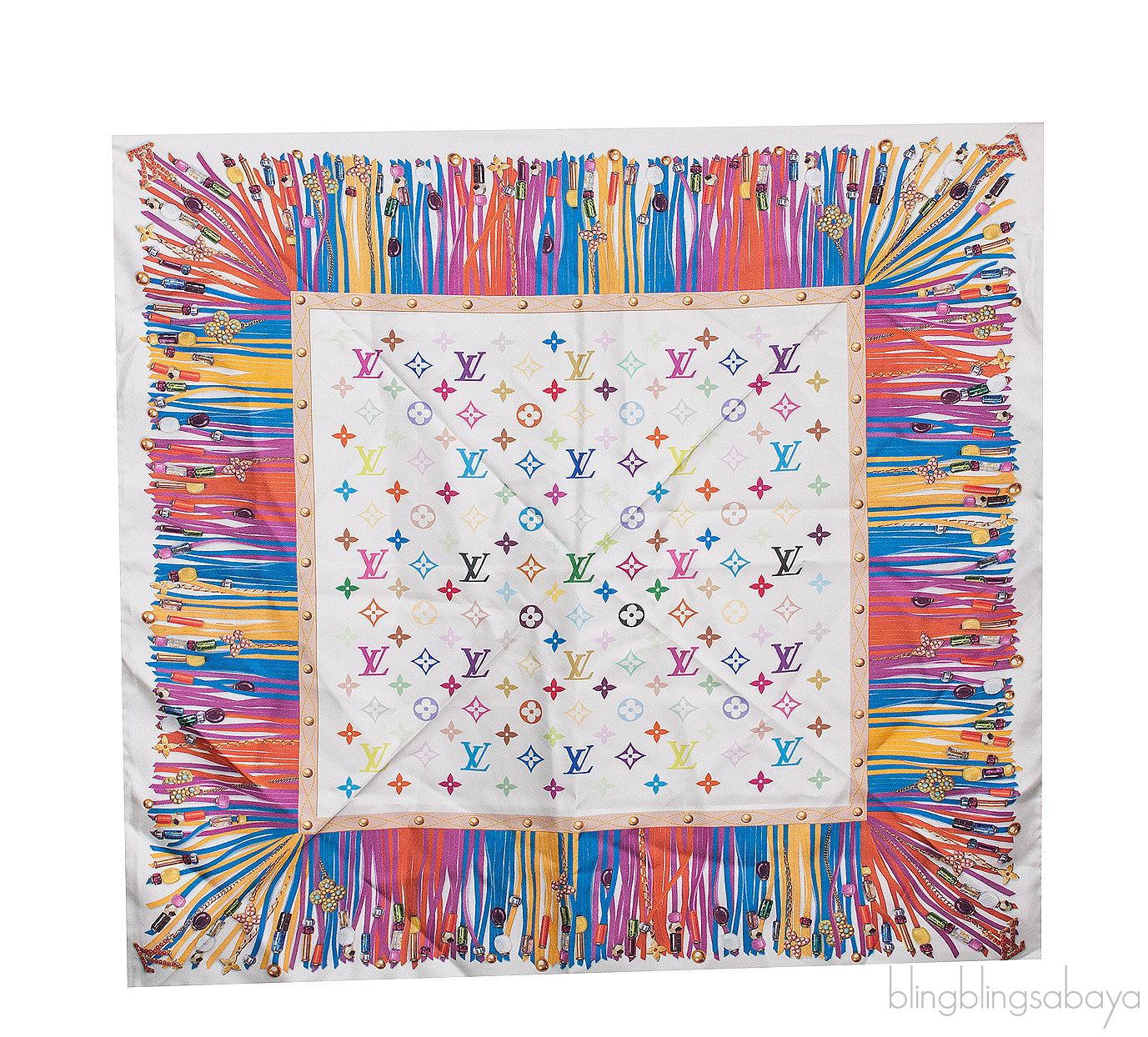 Multi-color Monogram Scarf