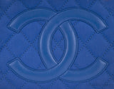 CC Denim Quilted Tassel Handbag