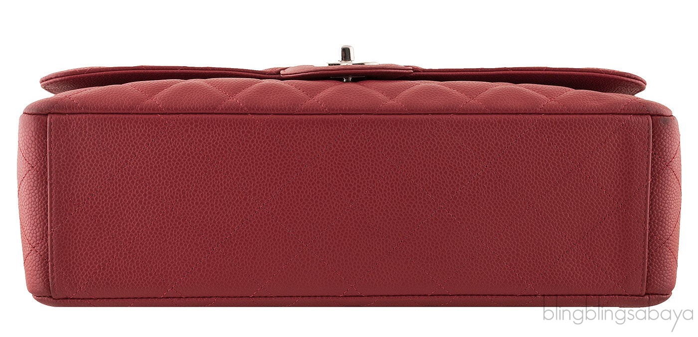 Red Caviar Maxi Flap Bag