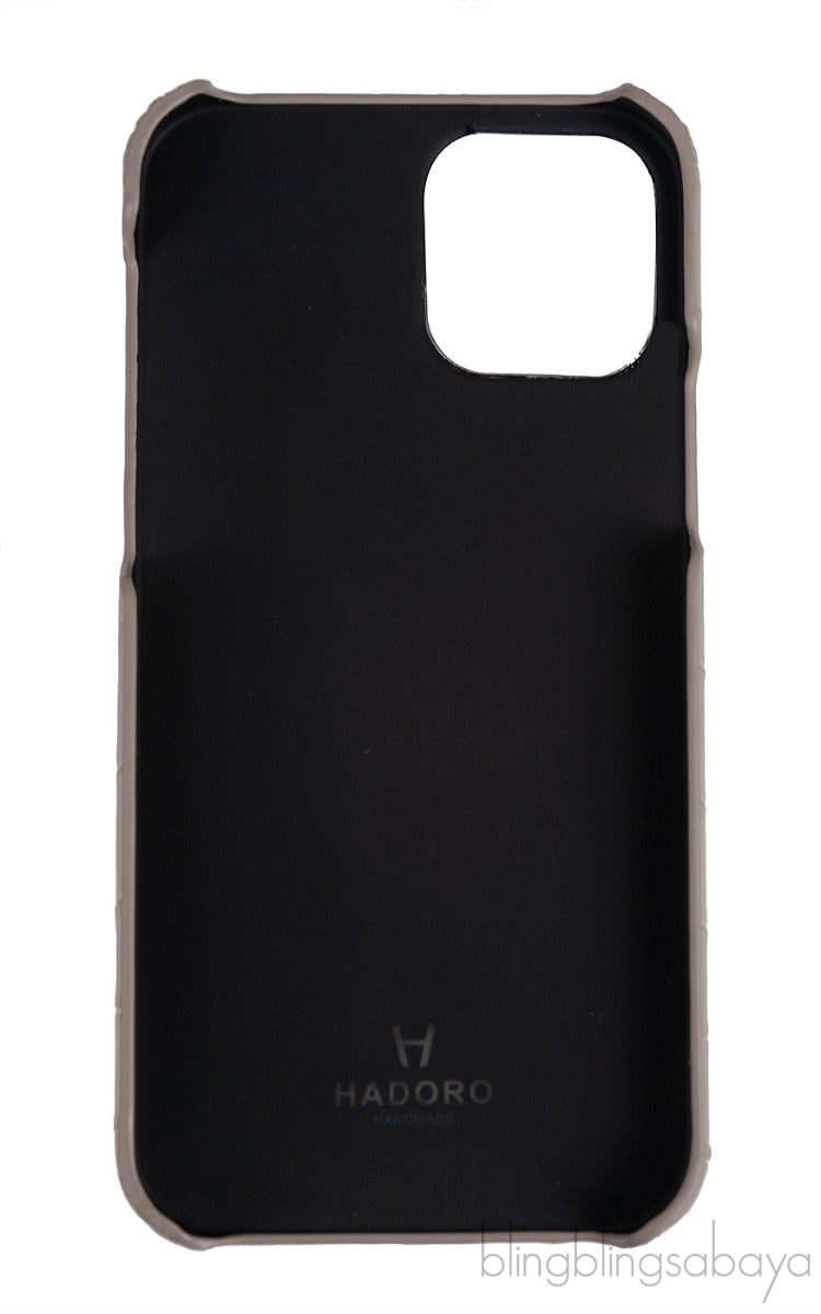Iphone 12 Pro Grey and Blue Crocodile Phone Case