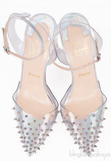 Spikoo Silver PVC High Heels