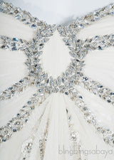 Crystal Embellished Wedding Dress
