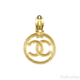 CC Vintage Round Dangling Earrings