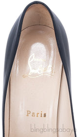 Black Leather Pump
