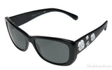 5186 Black Camellia Flower Sunglasses