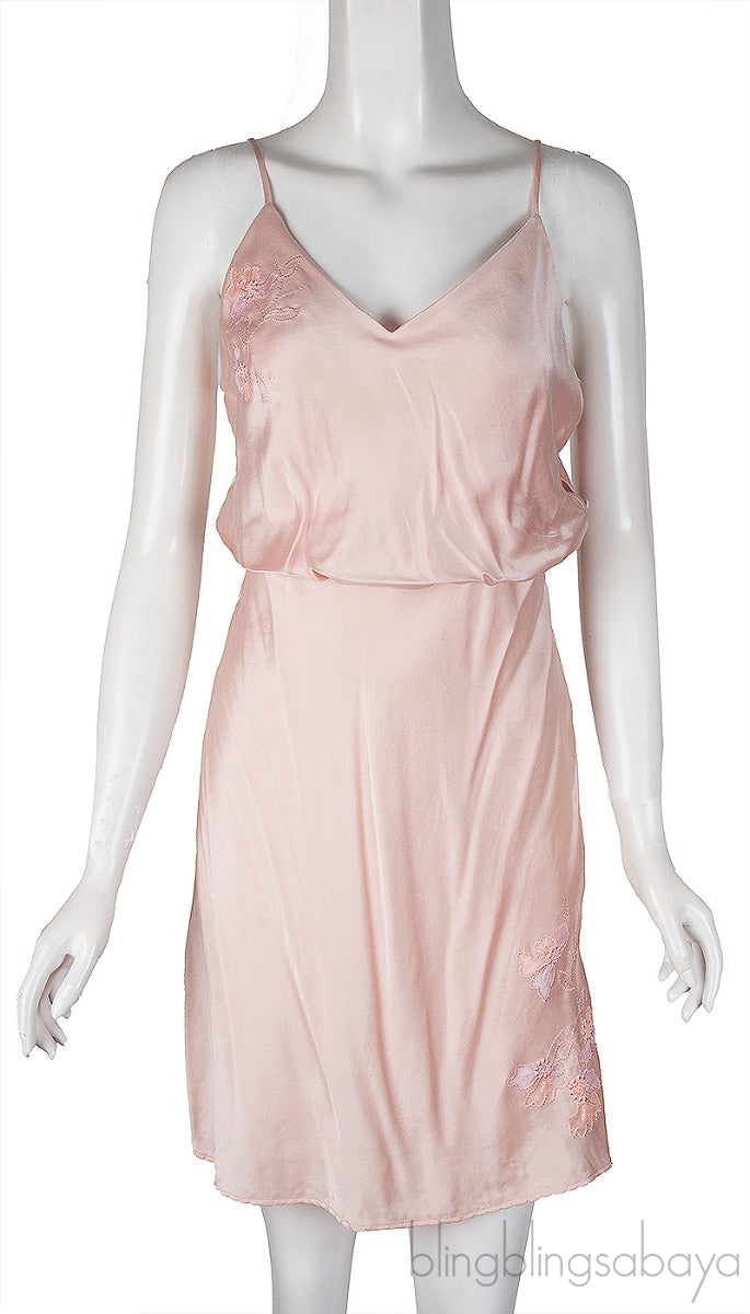 Nude Satin Cami Dress