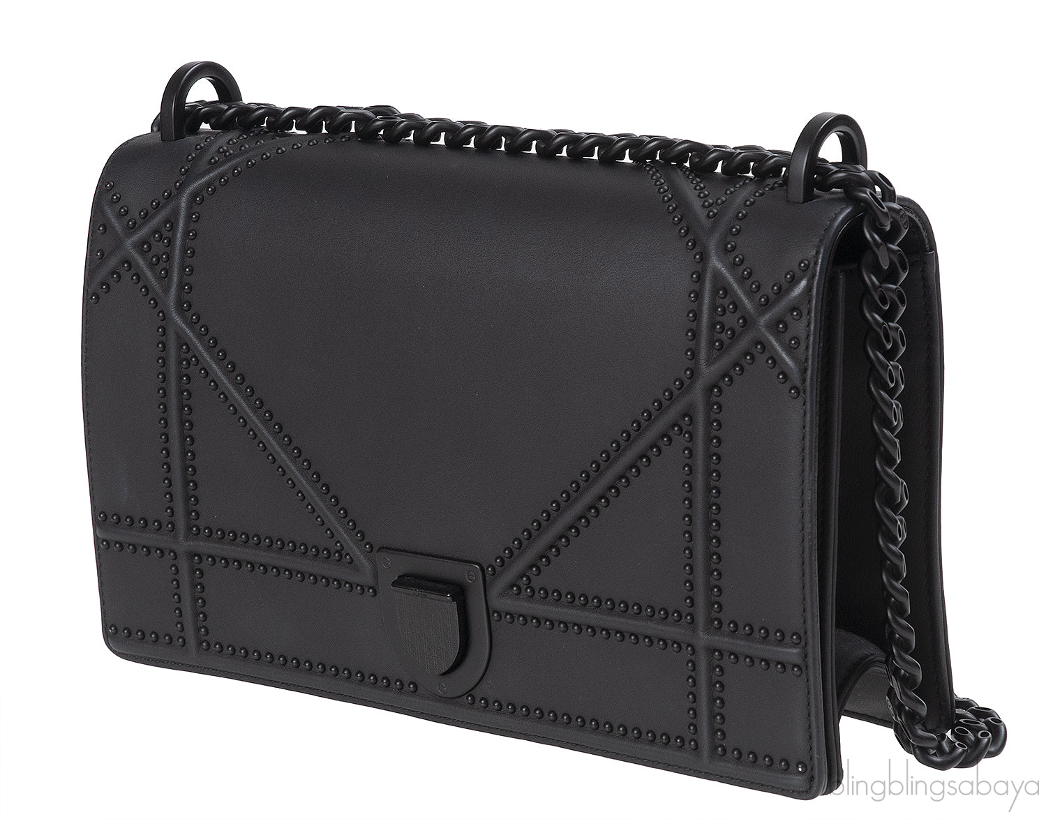 Dior Diorama Black Ultra Matte Medium Shoulder Bag