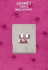 Birkin 35 Fuchsia Ostrich PHW