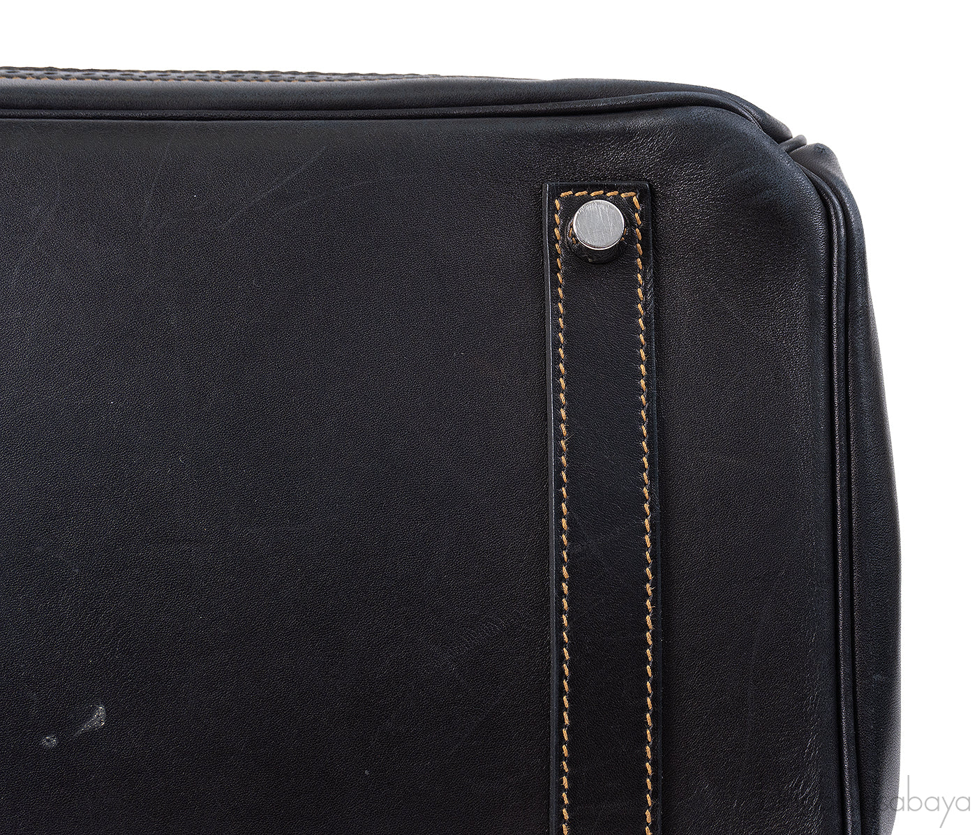 Hermès Birkin 35 Ghillies Noir Veau Evercolor Denim Fonce