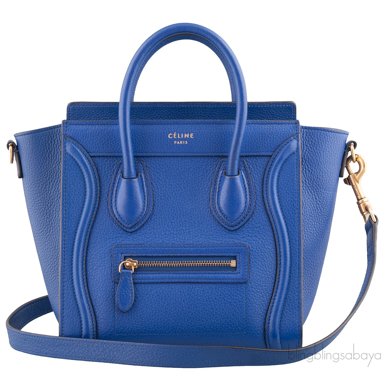 Nano Luggage Blue Shoulder Bag