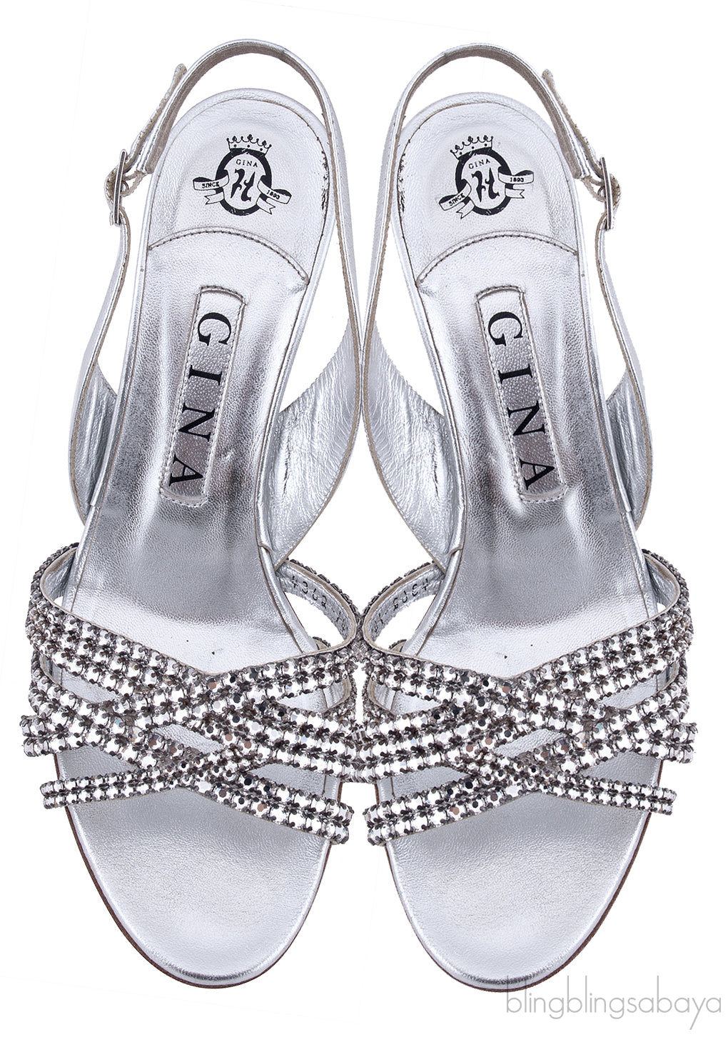 Maggie Crystal Slingback Sandals