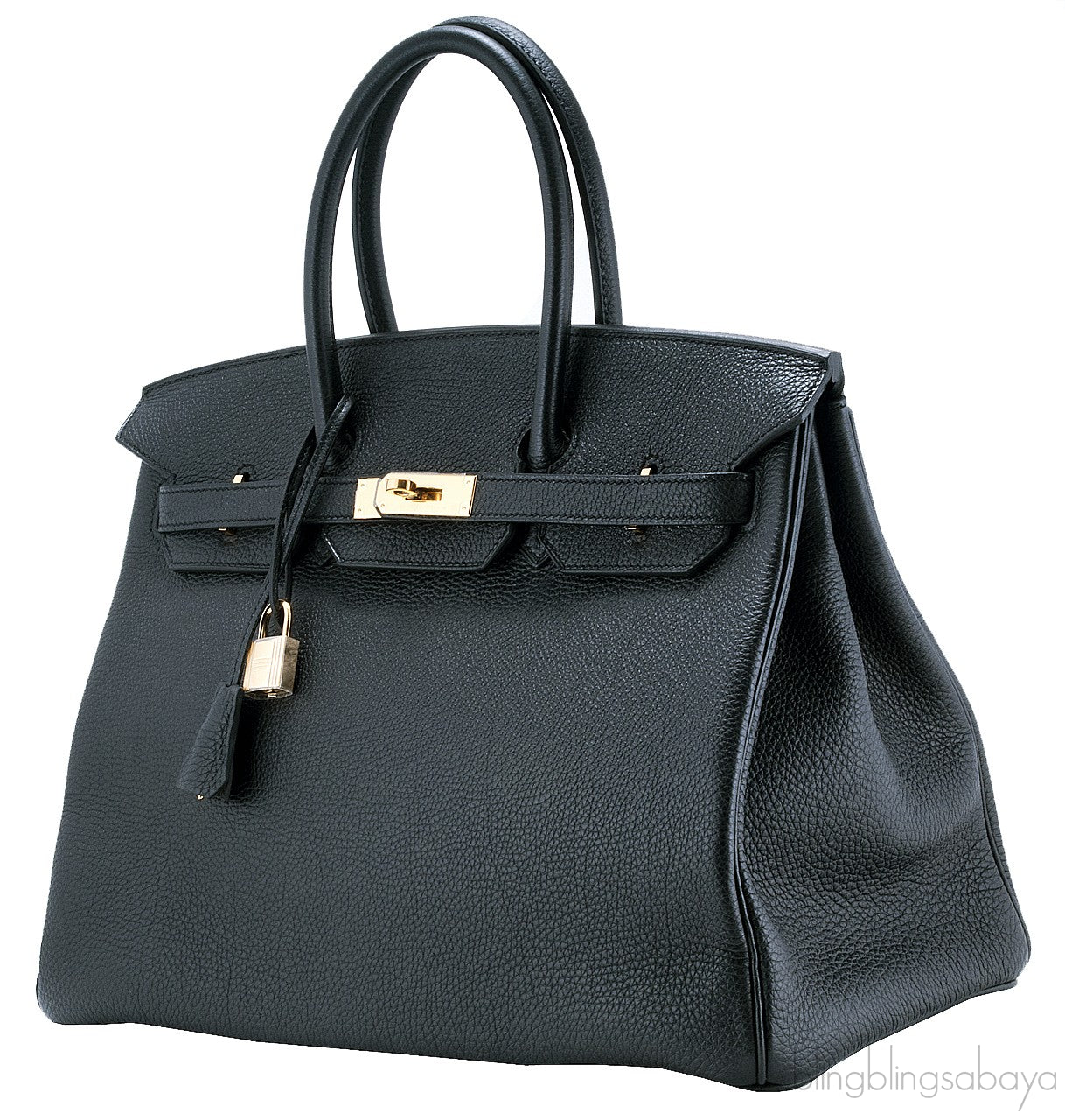 Birkin 35 Black Togo GHW