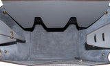 Taupe Leather Tie Tote Bag