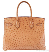 Birkin 30 Gold Ostrich PHW