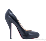 Black Leather Pump