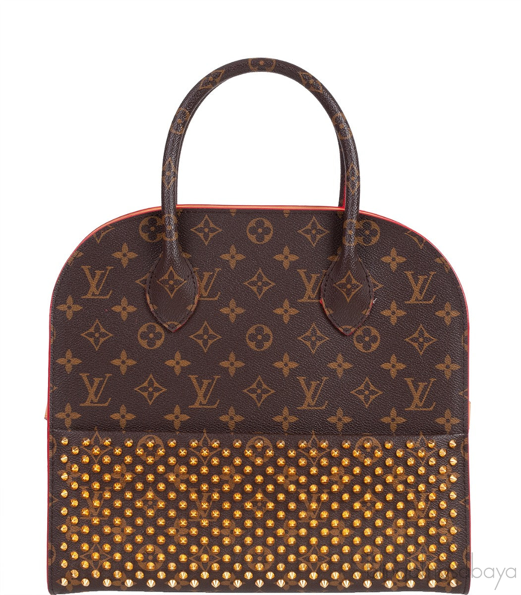 Monogram Pony Studded Shopping Bag