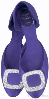 10 MM Purple Swarovski Flat
