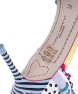 Multicolored Textured Leather Pumps