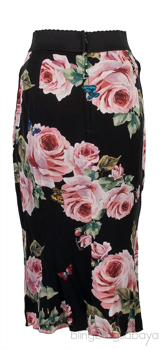 Floral Print Skirt