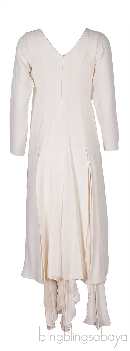 Off-White Asymmetric Hem Dress