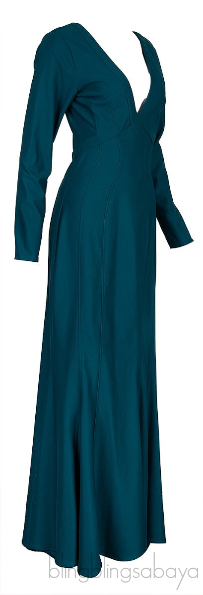 Green Longsleeve Mermaid Dress