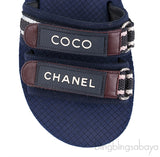 Coco Chanel Flat Rubber Slides