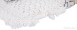 White Crochete Raffia Bag